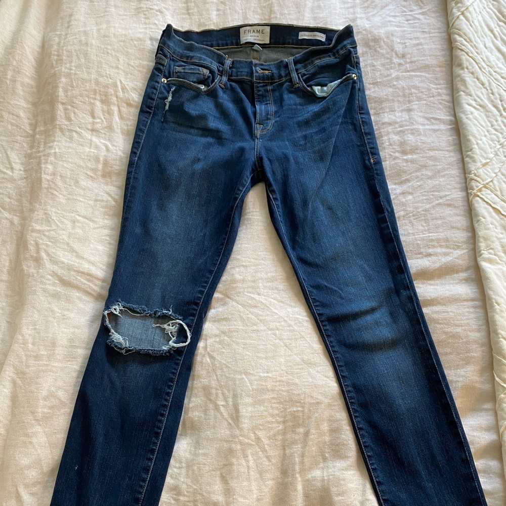 FRAME denim le skinny de jeanne crop jeans